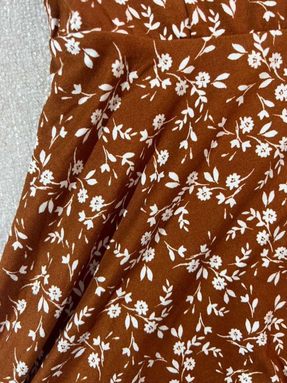 Mine Britton Brown Floral Fit & Flare Mini Dress NWT Size S - Picture 10 of 10